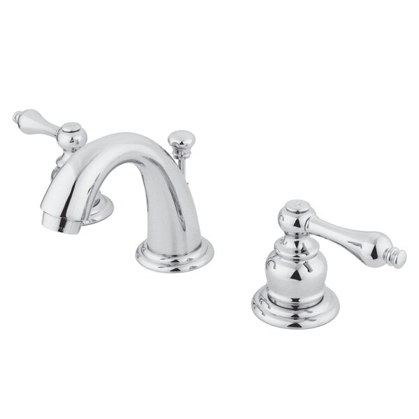 English Country Widespread Bathroom Faucet, Chrome